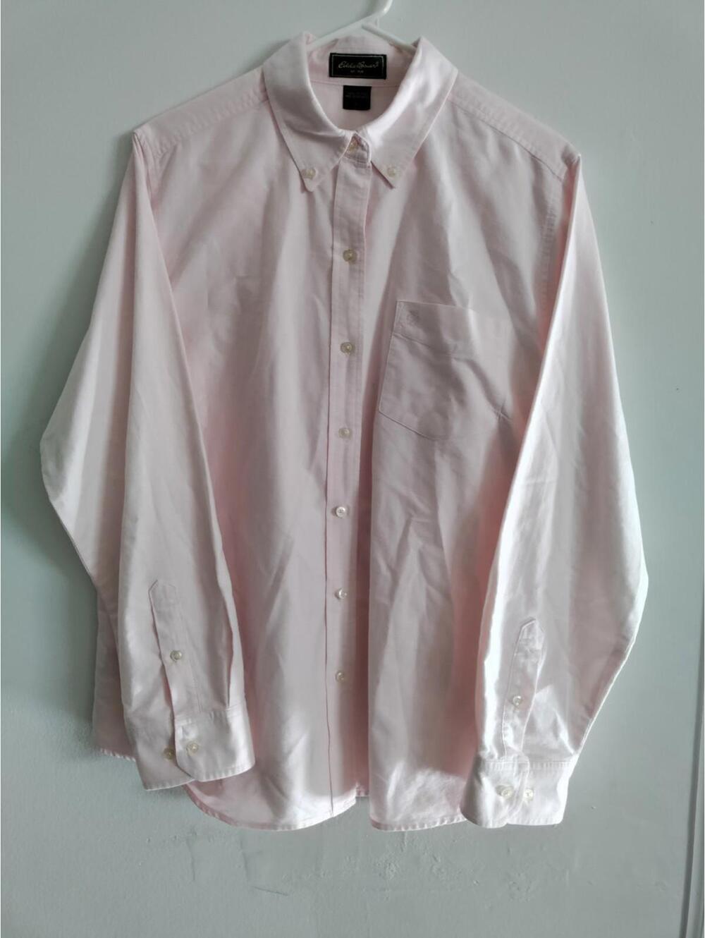 eddie bauer Long Sleeve Shirt 100% Cotton Pink